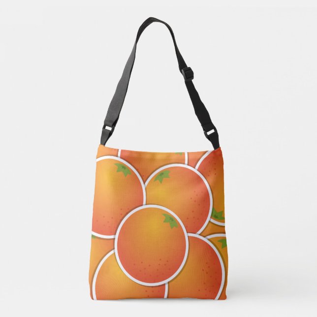 Bolso Cruzado Naranjas graciosos (Reverso)