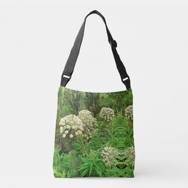 Bolso Cruzado Naturaleza, Tote fotográfico de plantas (Anverso)