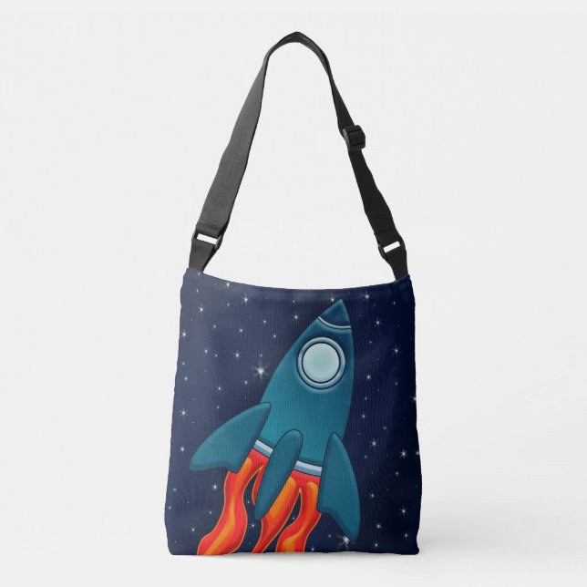 Bolso Cruzado Nave espacial en el espacio (Anverso)