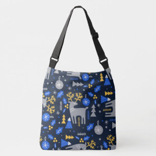 Bolso Cruzado Navidades Adorables Estilo escandinavo Azul 
