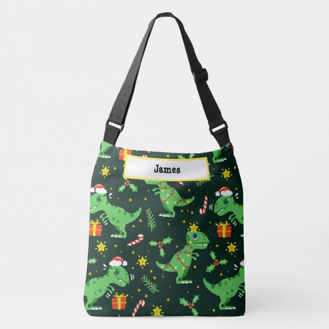 Bolso Cruzado Navidades Adorables Personalizados Adorables Dinos (Anverso)