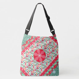 Bolso Cruzado Navidades comprando elegantes copos de nieve