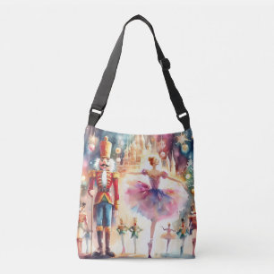 Bolso Cruzado Navidades de acuarela de ballet de nueces Ballerin