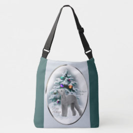 Bolso Cruzado Navidades de Bedlington Terrier