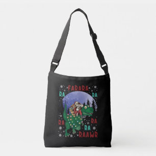 Bolso Cruzado Navidades de Dinosaurios Santa Claus