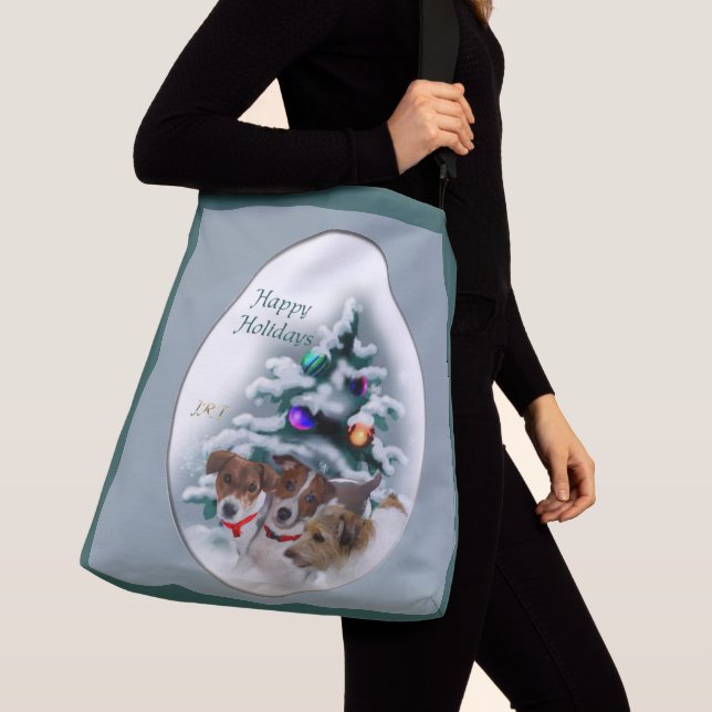 Bolso Cruzado Navidades de Jack Russell Terrier (Detalle)