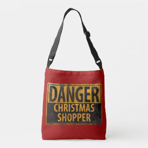 Bolso Cruzado Navidades DE PELIGRO - Signo de advertencia Metali