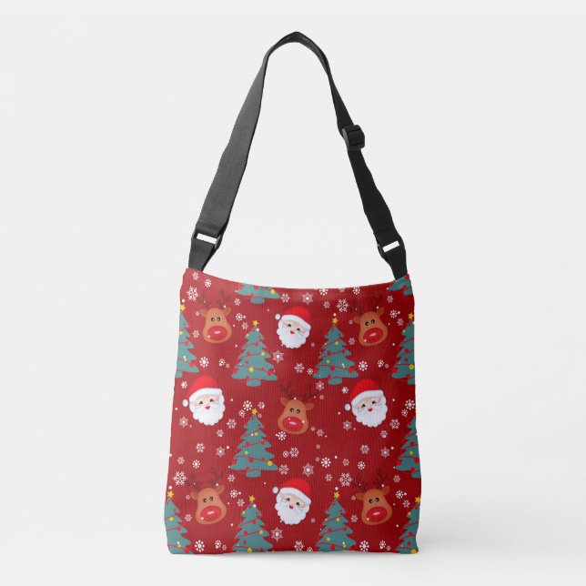 Bolso Cruzado Navidades de Santa Reindeer | Vacaciones de Navida (Anverso)