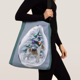 Bolso Cruzado Navidades de Wire Fox Terrier