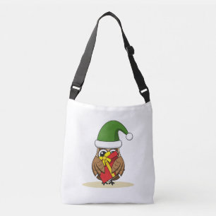 Bolso Cruzado Navidades Elf Owl con presente