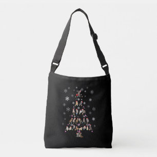Bolso Cruzado Navidades felices Árbol de navidad de gato corto