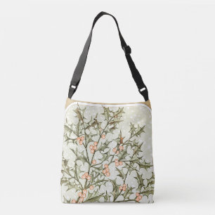 Bolso Cruzado Navidades Holly Bonito saludo antiguo