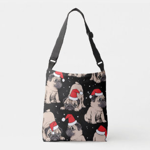 Bolso Cruzado Navidades Pug Dog Gift Tote Bag