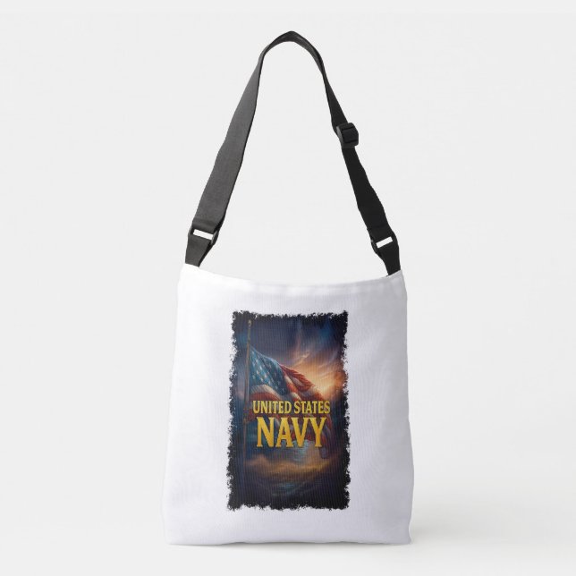 Bolso Cruzado Navy USN Veteran (Anverso)