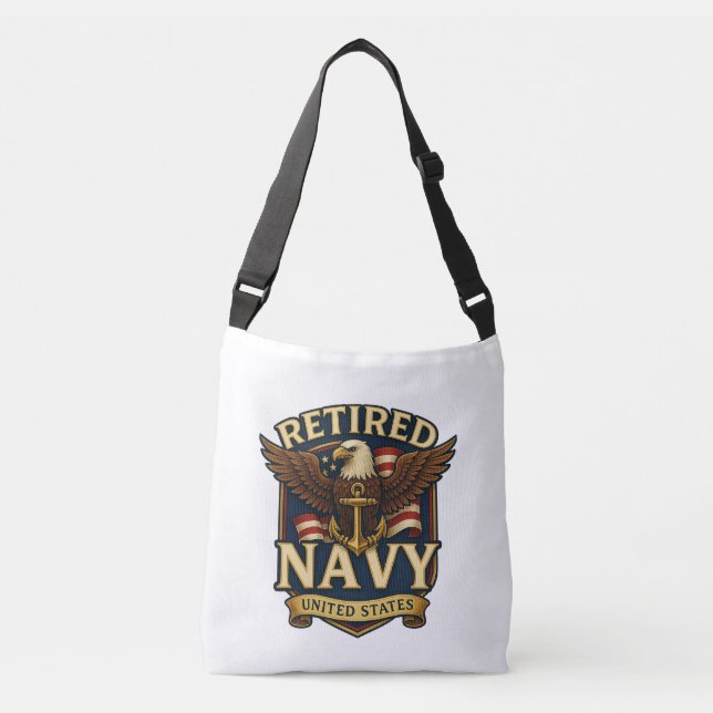 Bolso Cruzado Navy USN Veteran (Anverso)