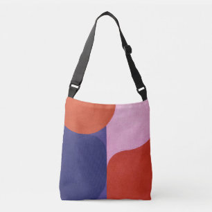 Bolso Cruzado "Negociación de colores" Arte abstracto colorido