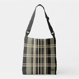 Bolso Cruzado Negro, olivo, crema personalizado
