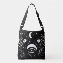 Negro y Blanco Audaz Boho Ojo