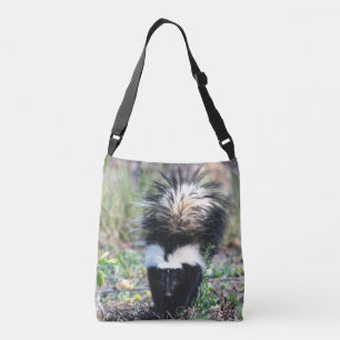 Bolso Cruzado Negro y blanco del zorrillo