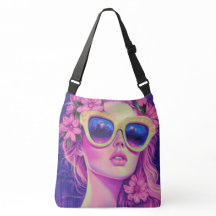 Neon Dream Chica con gafas de sol florales