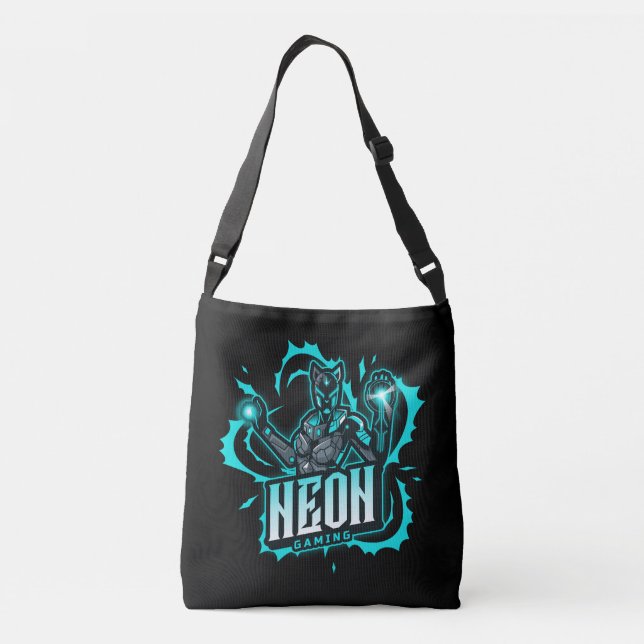 Bolso Cruzado Neon Gaming (Reverso)