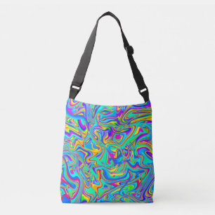Bolso Cruzado Neon Liquid Wet Paint Swirls