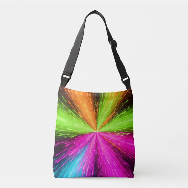 Bolso Cruzado Neon Radial Burst Explosion (Anverso)