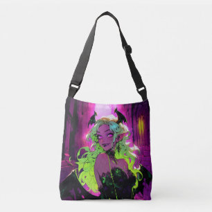 Bolso Cruzado Neon Succubus Demon Anime Chica
