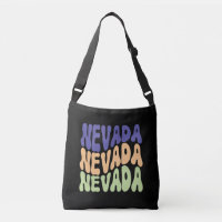 Nevada State USA Retro diseño Bandas Crossbody