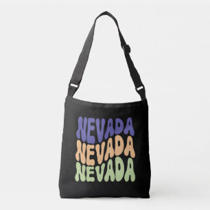 Bolso Cruzado Nevada State USA Retro diseño Bandas Crossbody