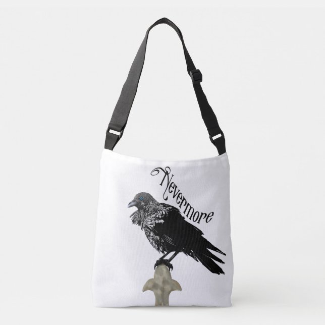 Bolso Cruzado Nevermore Raven (Anverso)