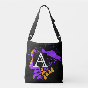 Bolso Cruzado Nido de pájaro - Carta inicial personalizada A