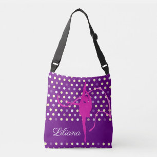 Bolso Cruzado Niños chicas llamados "punto rosa" de la polka gi