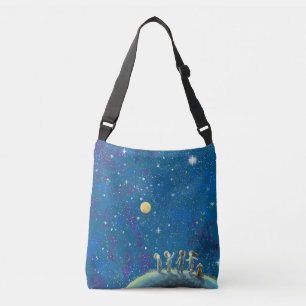 Bolso Cruzado Niños Mirando El Cielo Nocturno