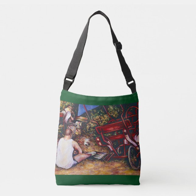 Bolso Cruzado No olvides el ajo (Anverso)