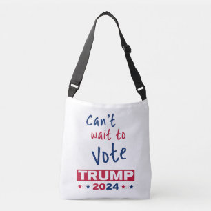 Bolso Cruzado No puedo esperar para votar TRUMP 2024