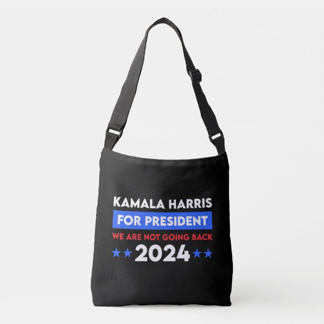 Bolso Cruzado No Vamos A Regresar Kamala Harris Por El President (Anverso)