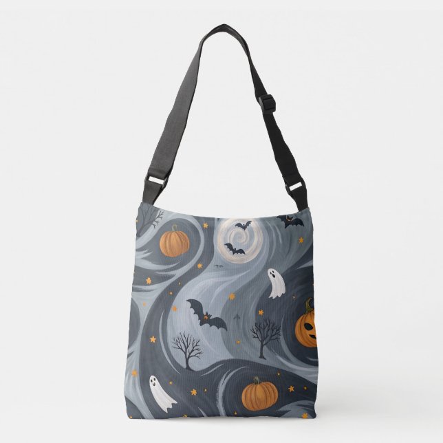 Bolso Cruzado Noche de la Muerte de Halloween (Anverso)