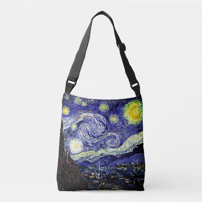 Bolso Cruzado Noche estrellada de Van Gogh, 1889 (Anverso)