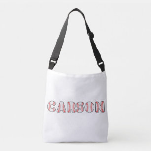 Bolso Cruzado Nombre de las letras de béisbol personalizadas