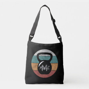 Bolso Cruzado Nombre del monograma del personalizado del timbre 