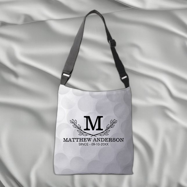 Bolso Cruzado Nombre del patrón de bola de golf personalizado Mo (Subido por el creador)