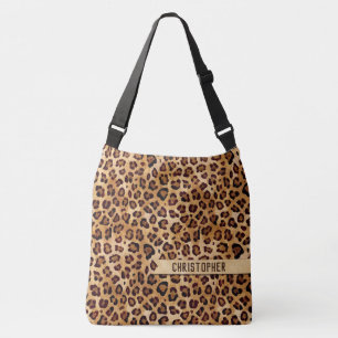 Bolso Cruzado Nombre para añadir impresión de leopardo de la tex