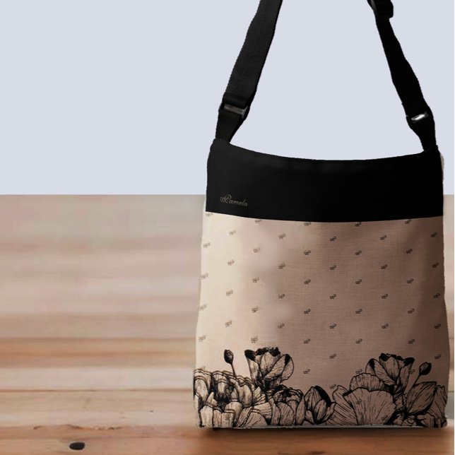 Bolso Cruzado Nombre personalizado y modelo de monograma (Subido por el creador)