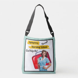 Bolso Cruzado Notas de la Enfermería de la enfermera Retro Pinup