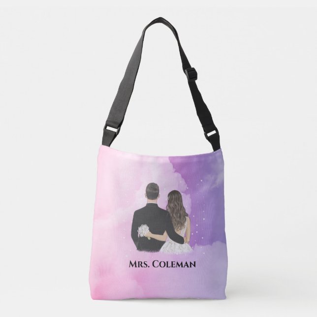Bolso Cruzado Novia Personalizada (Anverso)