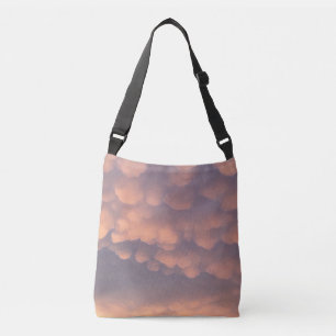 Bolso Cruzado Nubes de bolas de algodón rosadas
