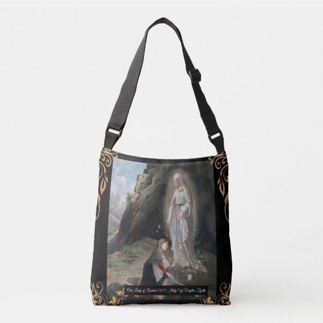 Bolso Cruzado Nuestra Señora de Lourdes (Anverso)