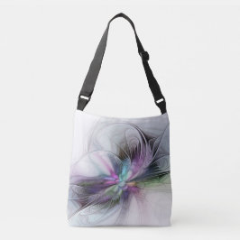 Bolso Cruzado Nueva vida, colorida abstracción de fantasía artís
