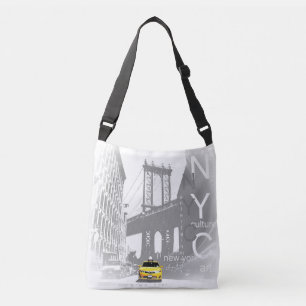 Bolso Cruzado Nueva York Nyc Brooklyn Bridge Yellow Taxi